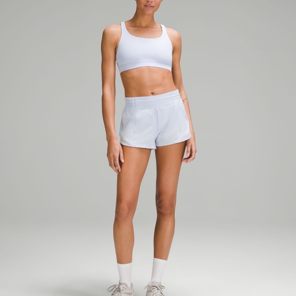 Lululemon shorts 2.5” pastel blue size 8